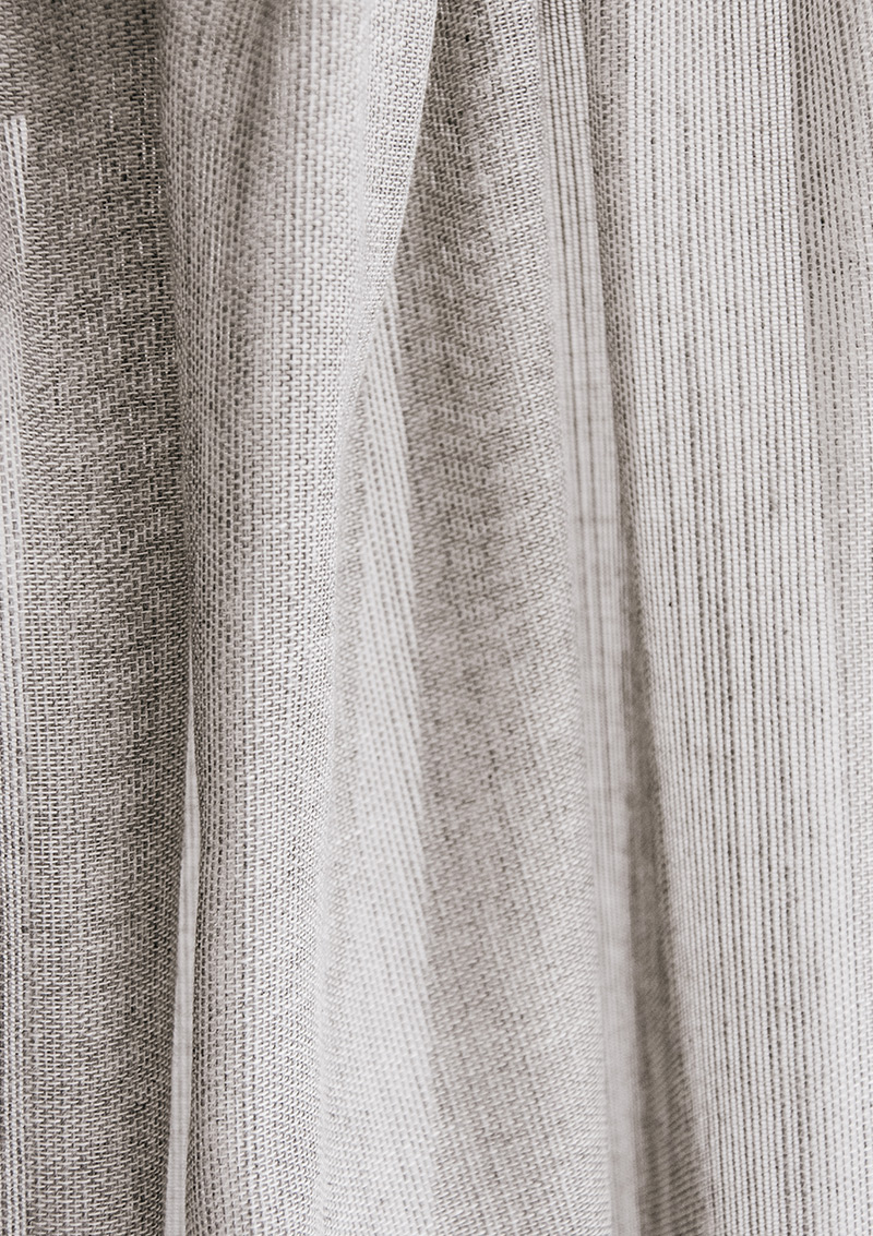 VANOL-45-slub-fabric-curtain Close-up of VANOL curtain fabric sample showing slub texture.