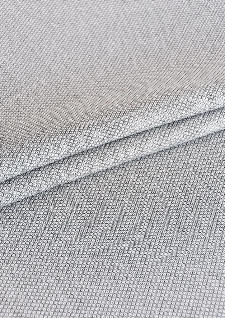 Magma Obsidian woven fabric with Japanese wave-inspired pattern on black warp.