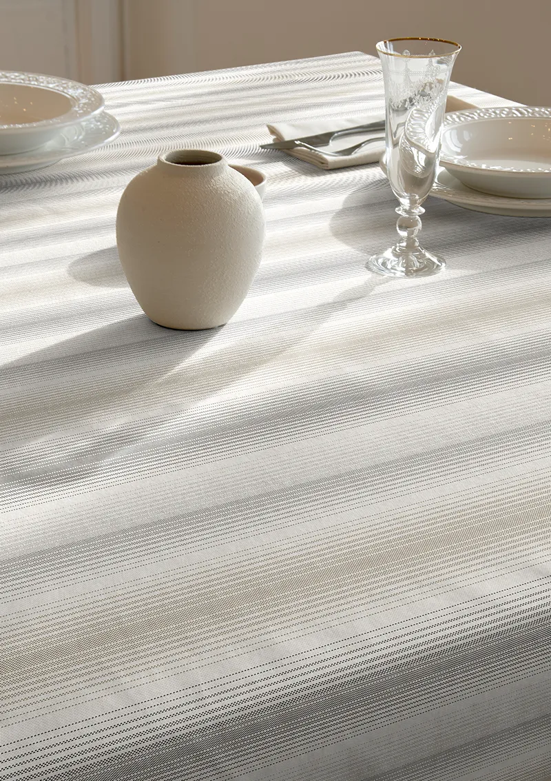 Mantel ZREE Mestizo, raya degradada gris.