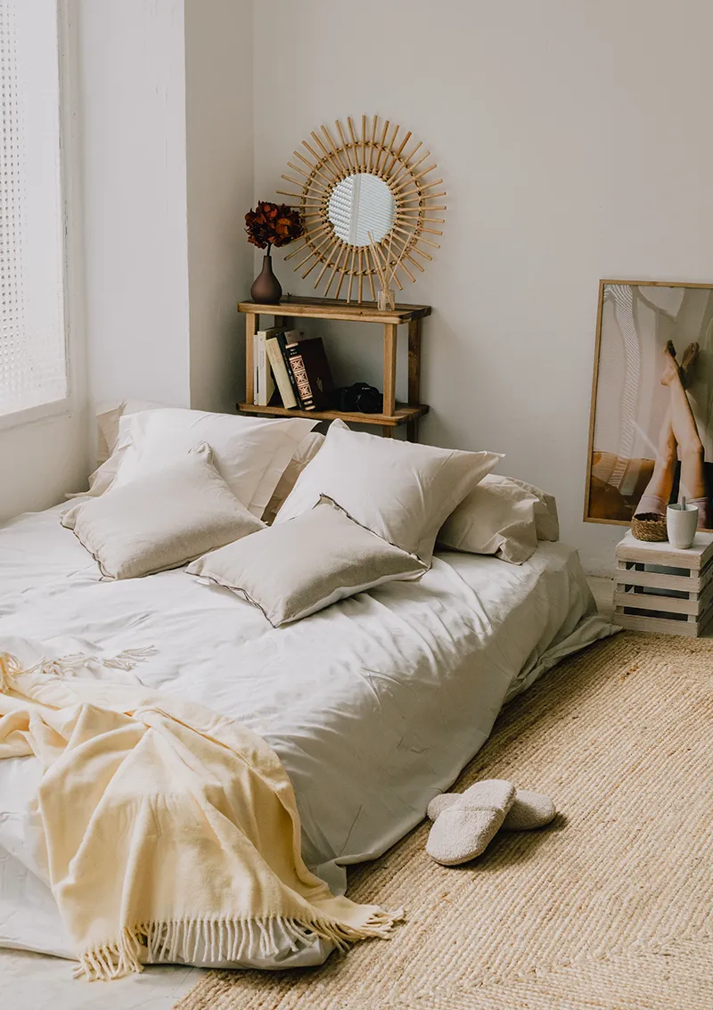 Foulard de cama personalizado para decoración y protección