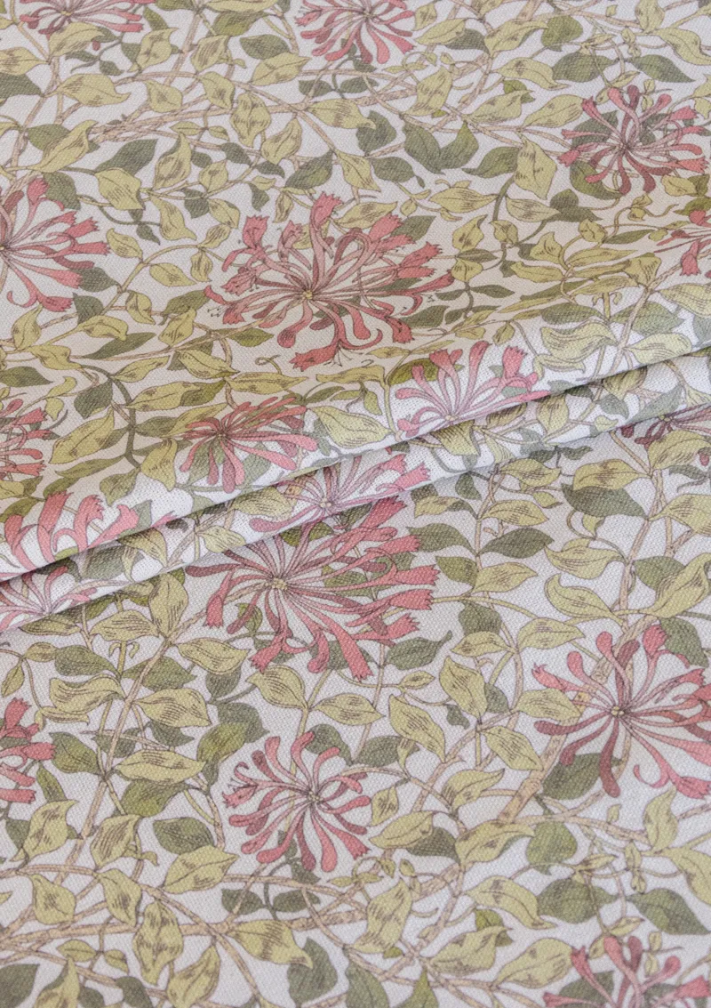 CRAY printed fabric from the Williams Collection, botanical recycled textile