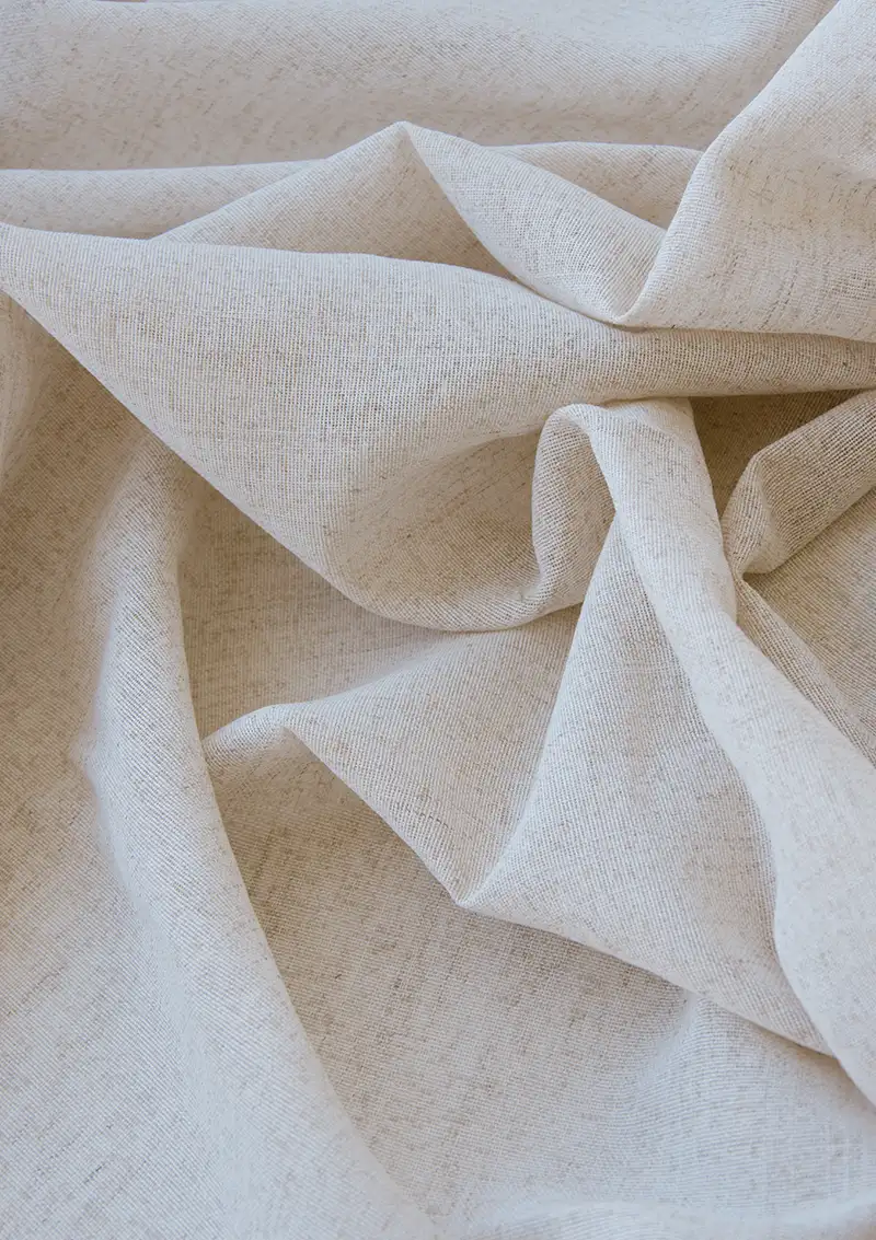 ARPI Textured Curtain Fabric 320 cm Width. Polyester Linen