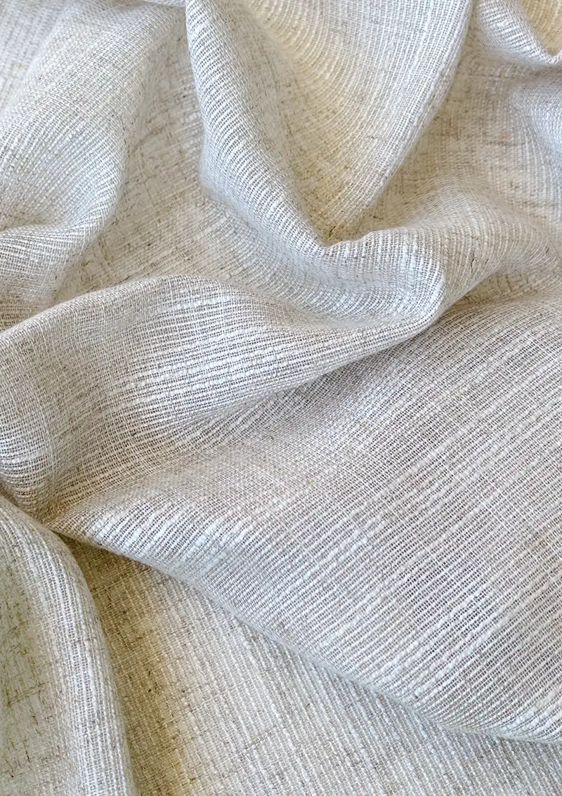 GRAU Textured striped curtain fabric